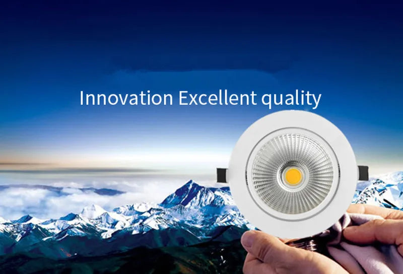 Dimmable AC90V-260V 5W7W9W12W15W18W20W LED Downlights Epistar Chip COB Recessed Ceiling Lamps Spot Lights  For Home illumination