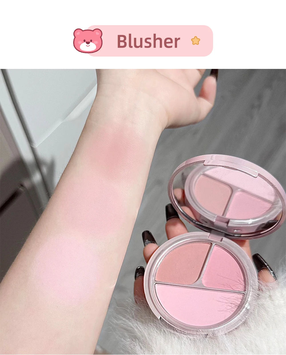 ART VALUE 7PC Makeup Sets Include 3 Colors Matte Lip Mud,1 Pressed Powder,1 Blush,1 Eyes Palette,1 Necklace Beauty Makeup Sets